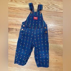 Vintage Oshkosh Overalls with cars and traffic lights